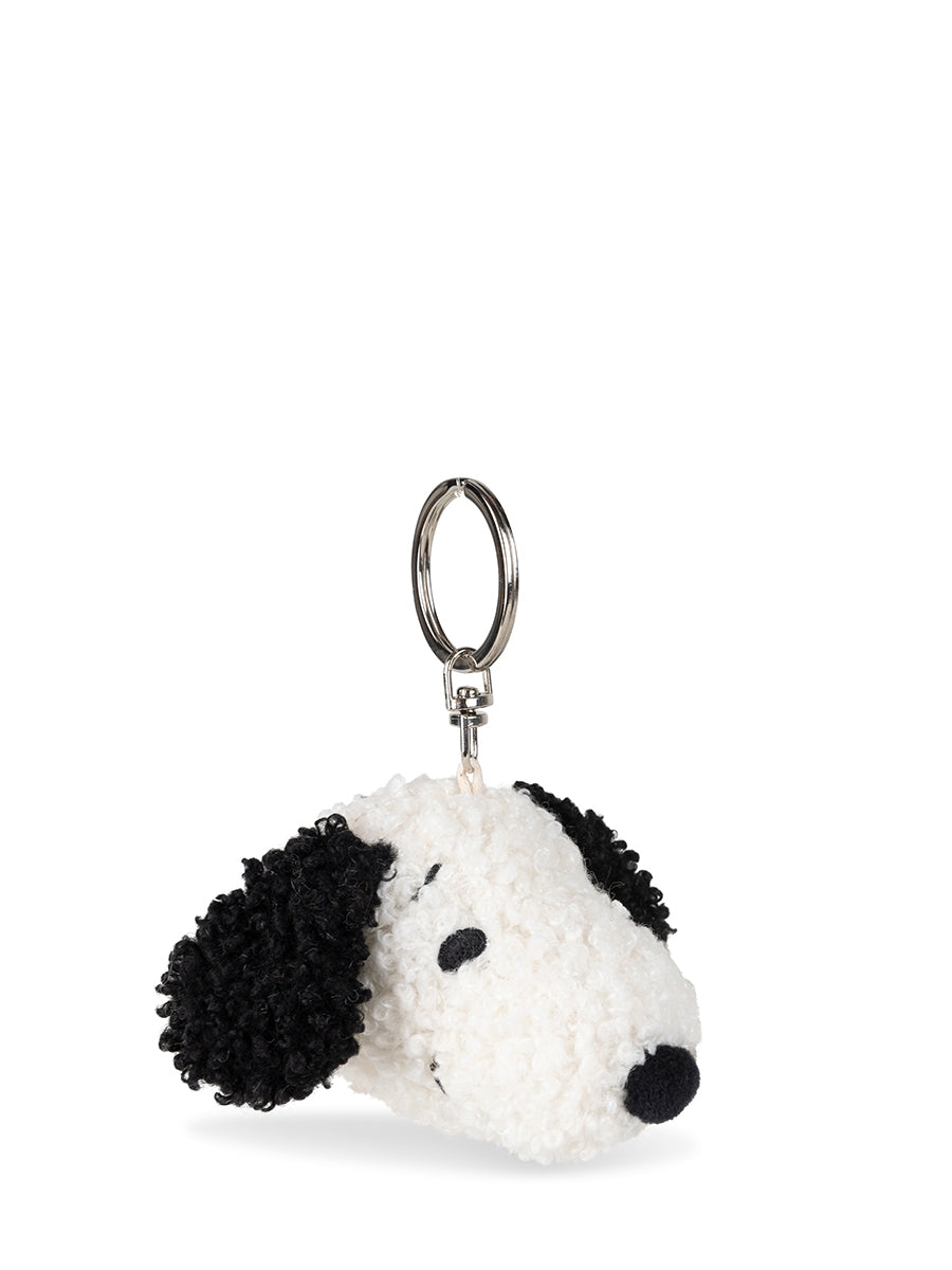 Peanuts Snoopy Fuzzy Bag Charm in Cream (8cm) by Bon Ton Toys