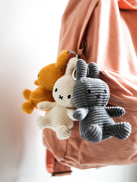 Miffy Keychain ECO Corduroy - 10 cm - 4” | Pink