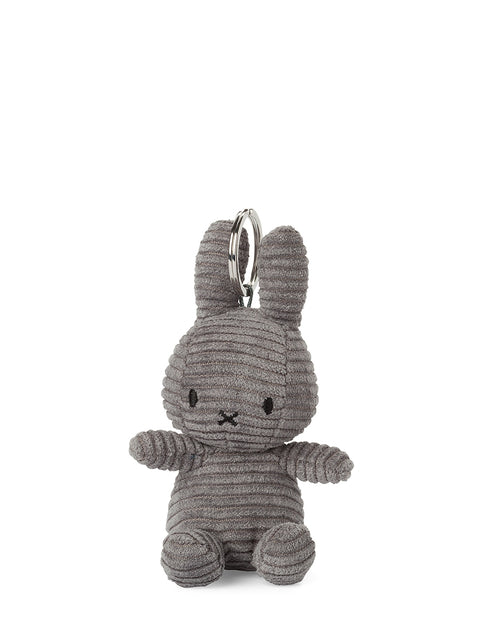 Miffy Keychain ECO Corduroy Beige - 10 cm - 4” | Grey
