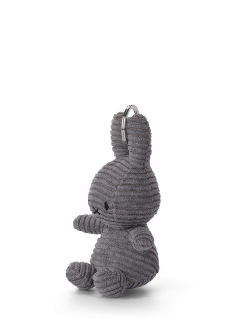 Miffy Keychain ECO Corduroy Beige - 10 cm - 4” | Grey