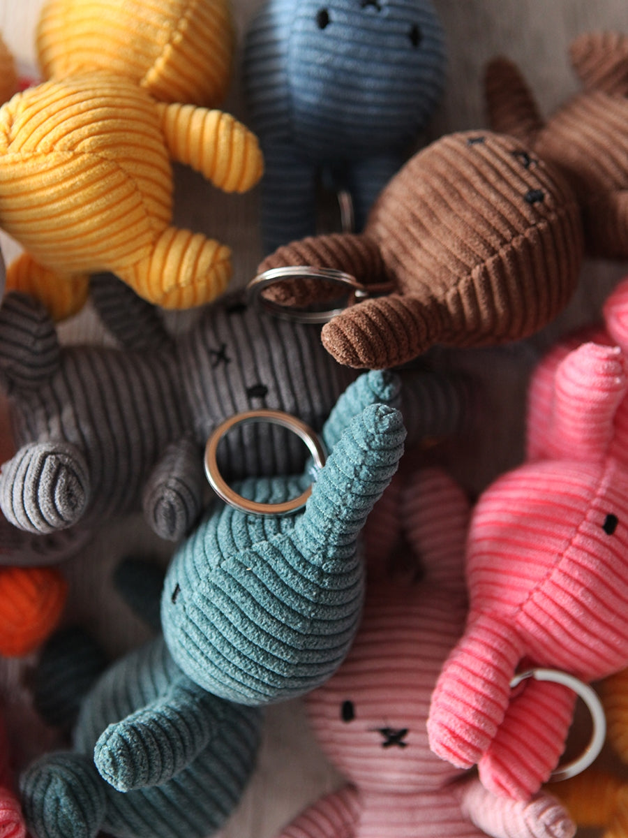 Miffy Keychain ECO Corduroy - 10 cm - 4 | Aviator Blue