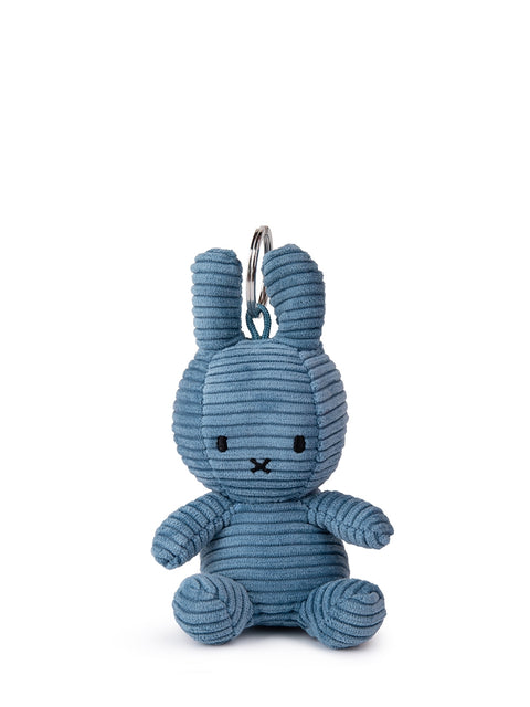 Miffy Keychain ECO Corduroy Beige - 10 cm - 4” | Aviator Blue