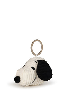Snoopy Head Corduroy Cream keychain - 4,5 cm - 2 | Cream