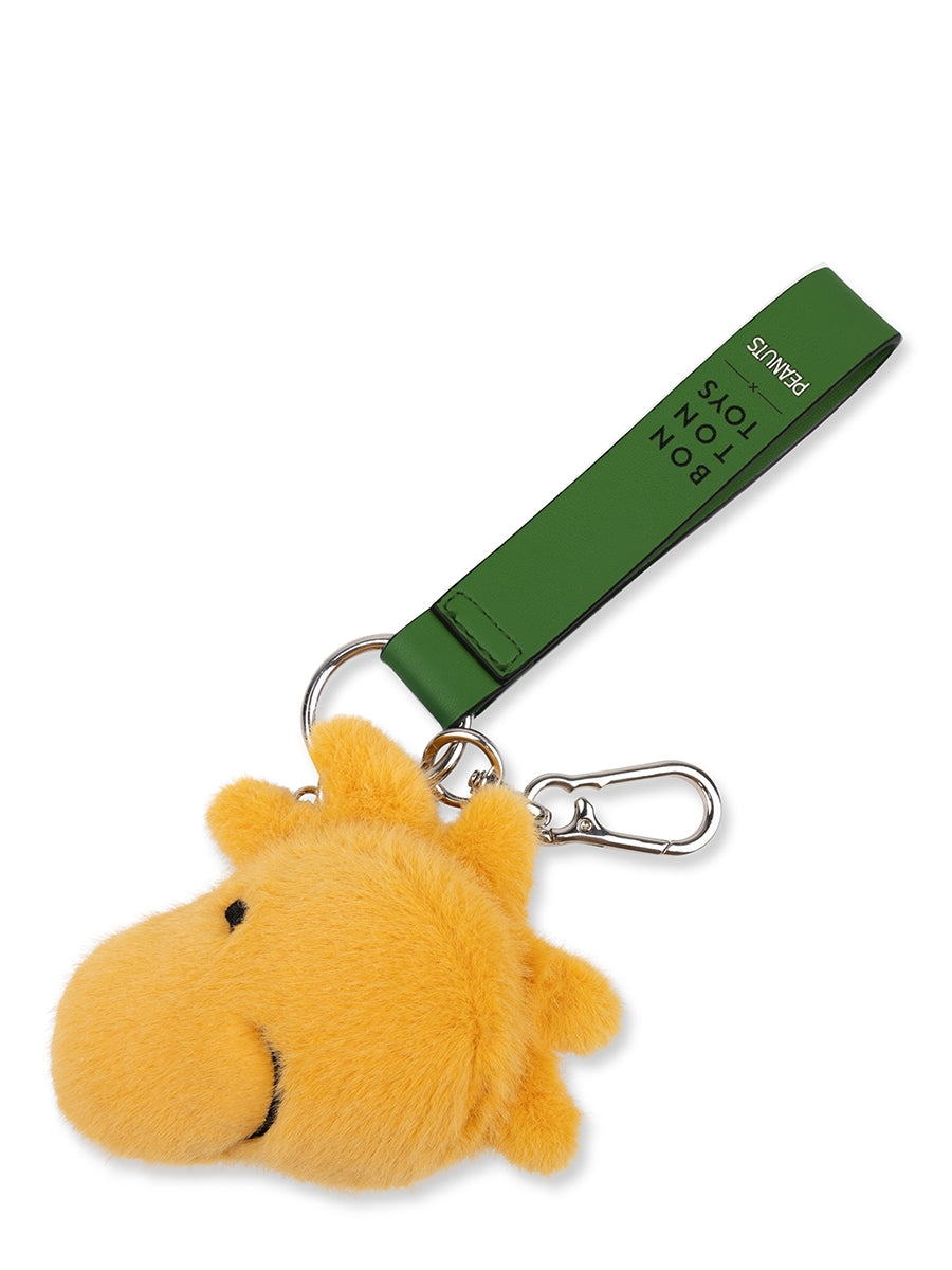 Woodstock ECO Fuzzy Yellow bag charm - 9 cm - 3,5 | Yellow