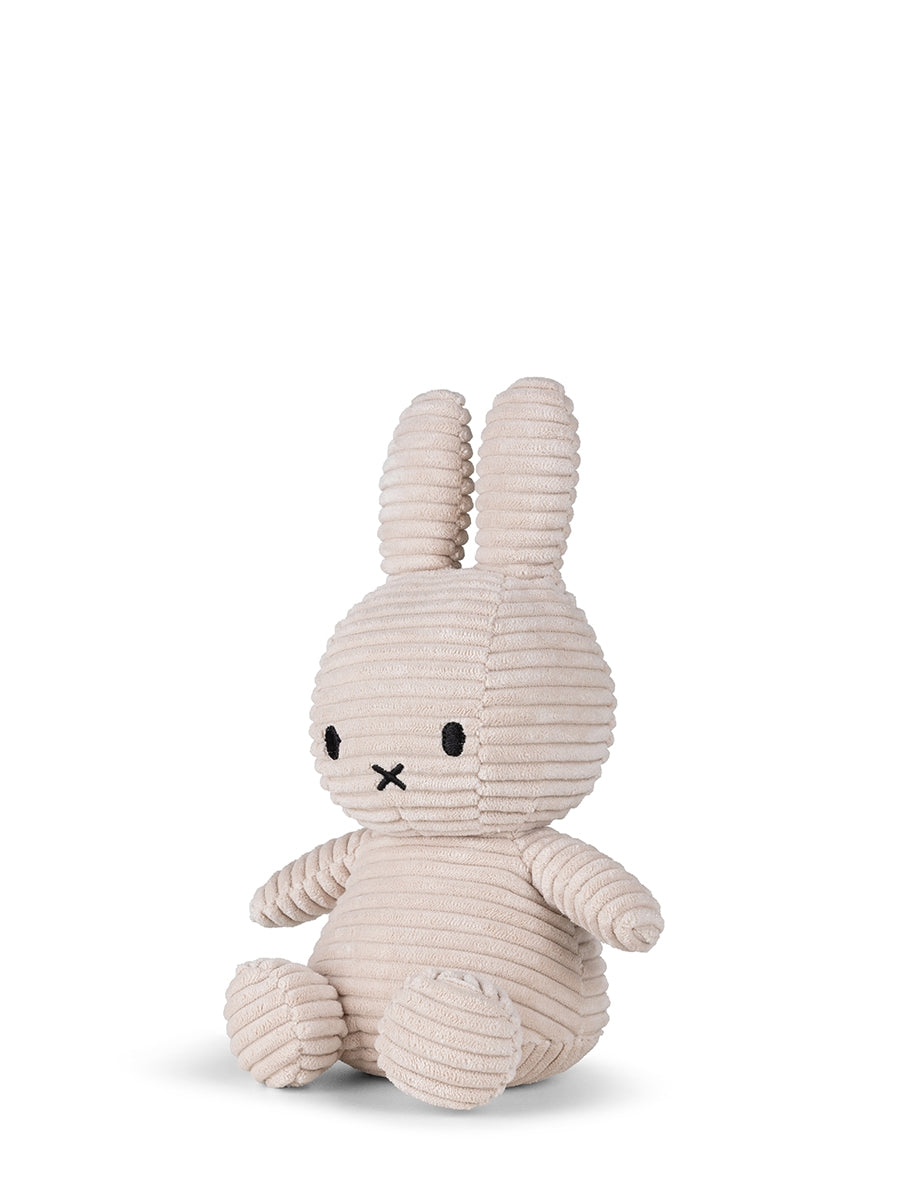 Miffy ECO Corduroy - 23 cm - 9" | Light Stone Grey