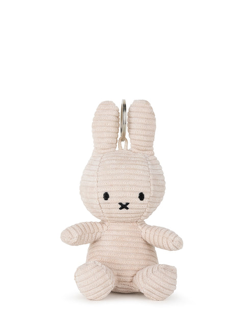 Miffy Keychain ECO Corduroy Beige - 10 cm - 4” | Light Stone Grey