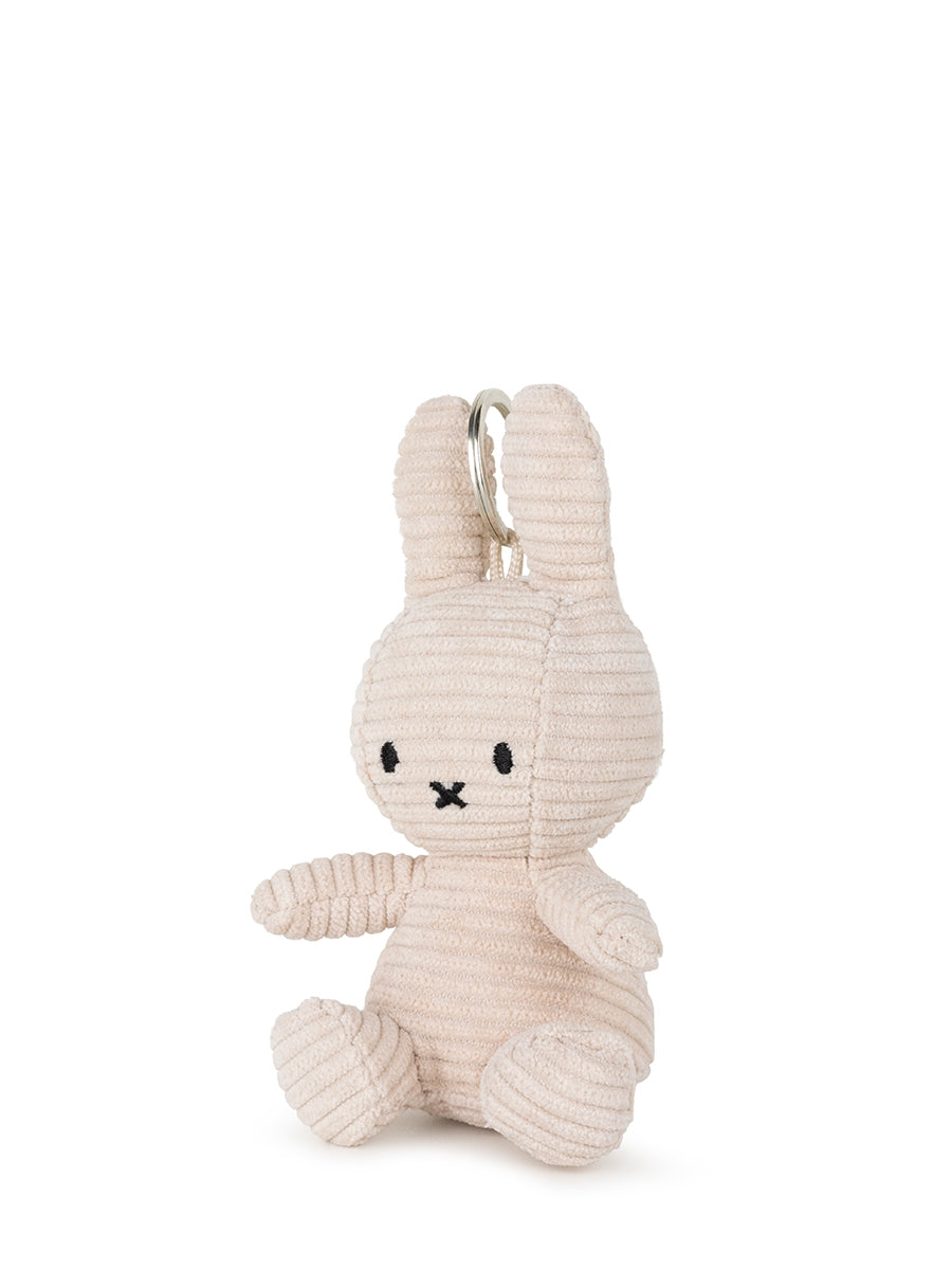 Miffy Keychain ECO Corduroy - 10 cm - 4 | Light Stone Grey