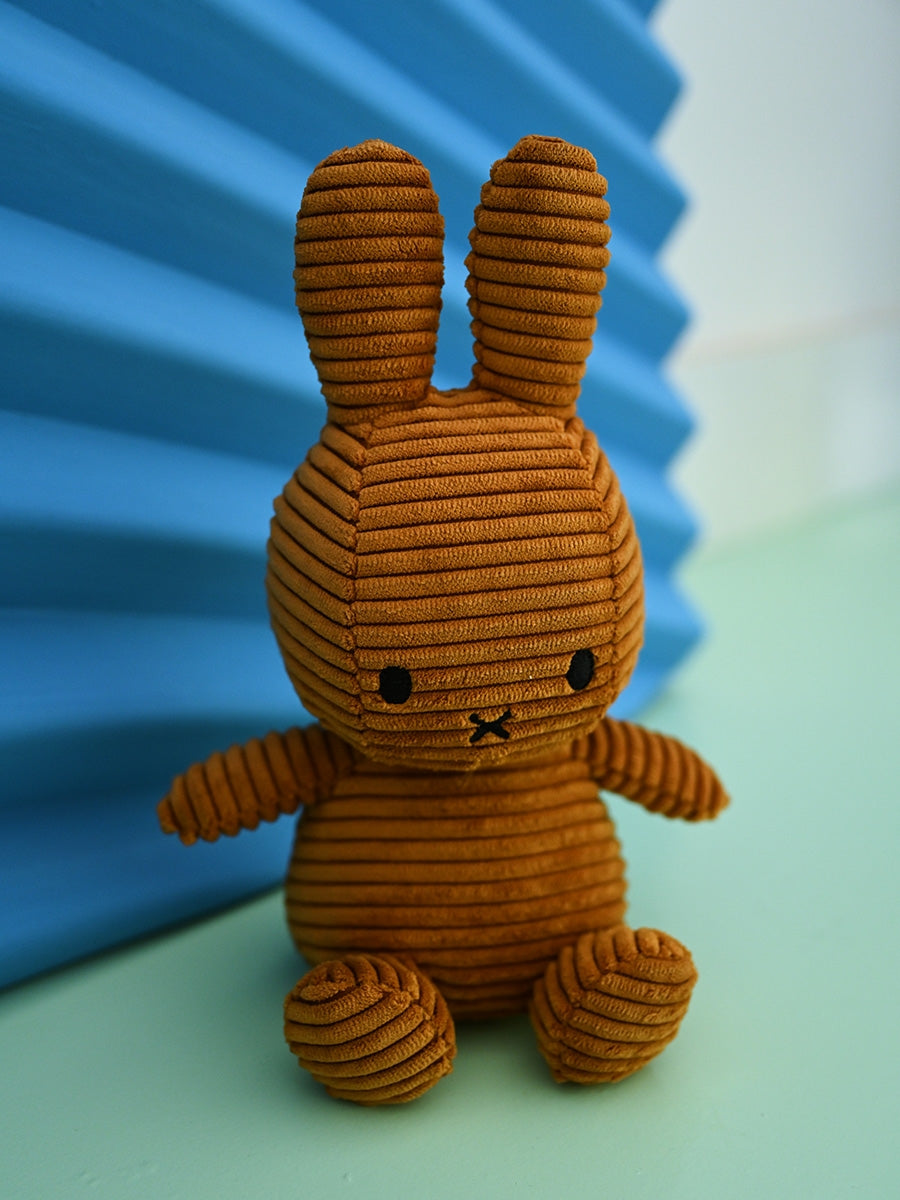 Miffy ECO Corduroy - 23 cm - 9" | Cinnamon