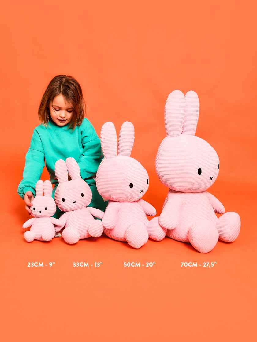 Miffy ECO Corduroy - 23 cm - 9 | Pink – Bon Ton Toys US